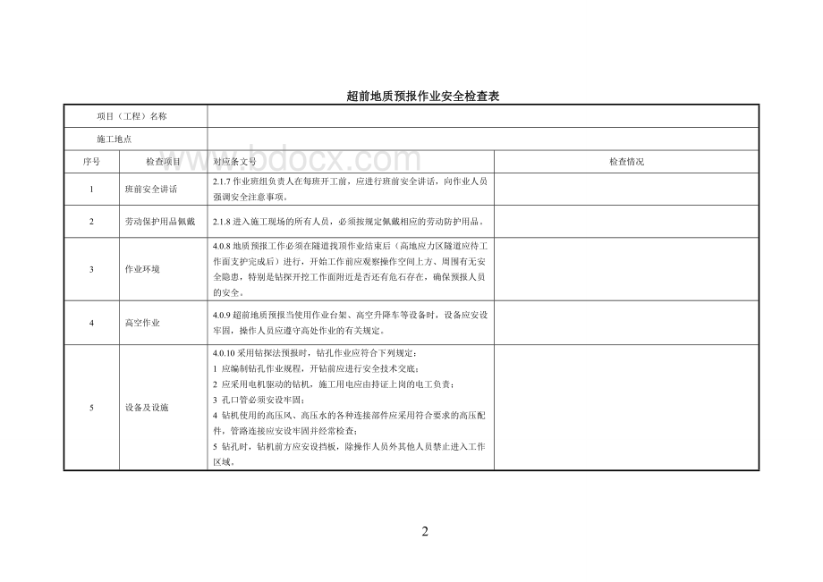 隧道安全检查表.doc_第3页