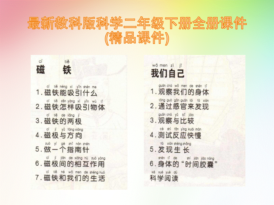 最新教科版科学二年级下册全册课件(精品课件)优质PPT.pptx_第1页