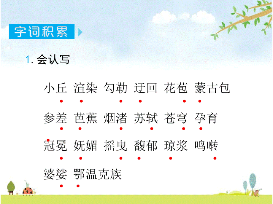 统编人教部编版语文六年级上册 单元复习期末复习PPT文件格式下载.pptx_第3页