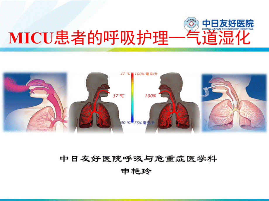 课件-MICU患者的呼吸护理—气道湿化申艳玲.pptx_第1页