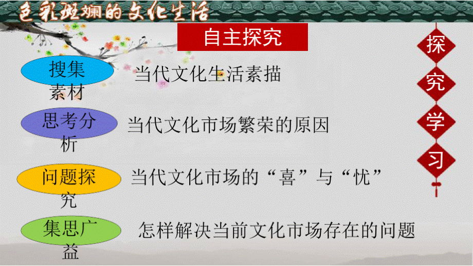 《色彩斑斓的文化生活》教学PPT课件【高中政治】PPT格式课件下载.pptx_第3页