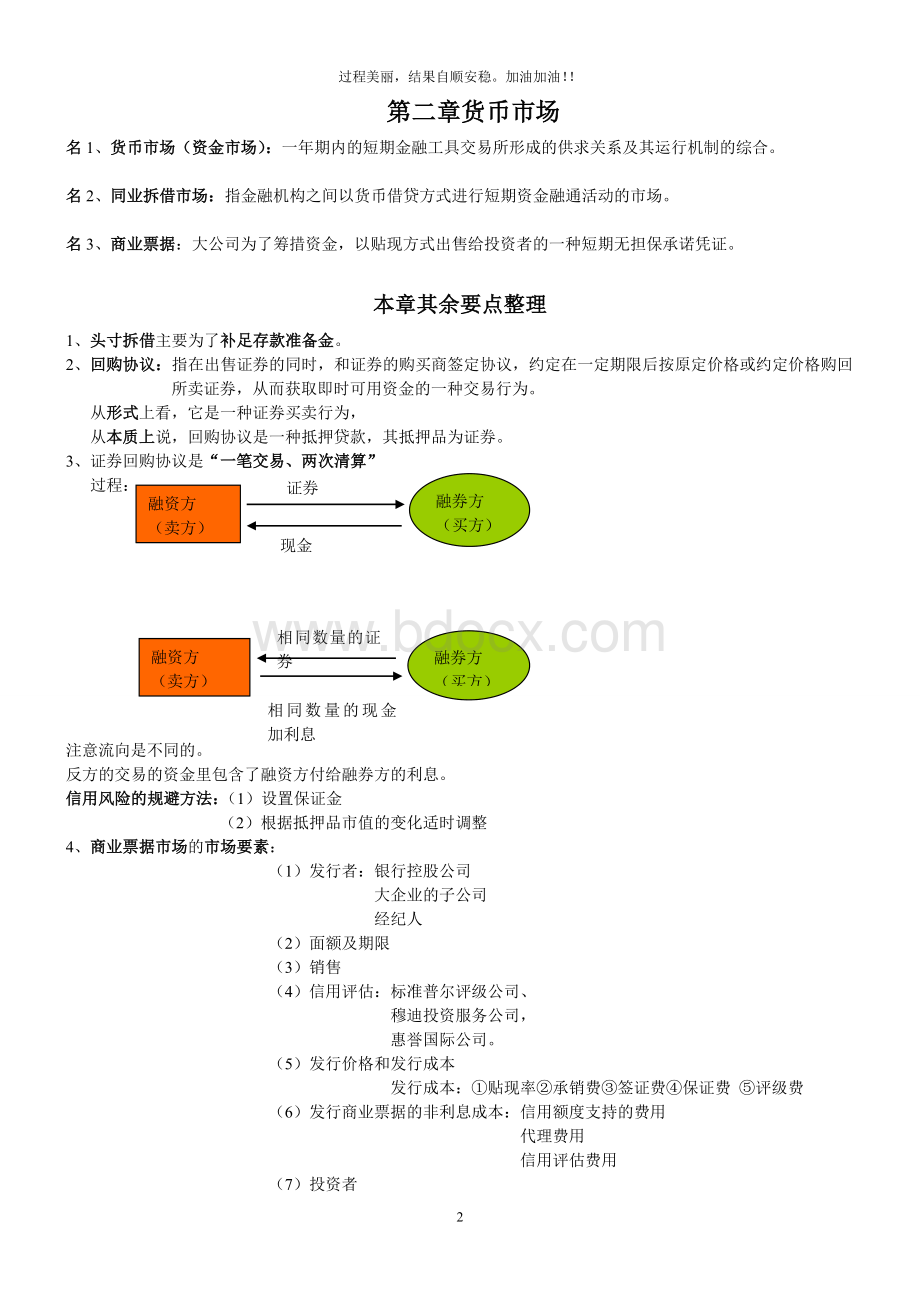 金融市场学重点整理.wps资料文档下载_第2页