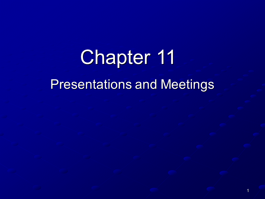 商务交际英语chapter11.ppt_第1页
