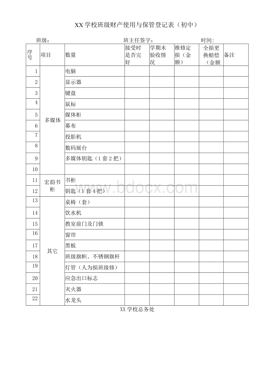 学校班级公物管理责任书Word文档下载推荐.docx_第3页