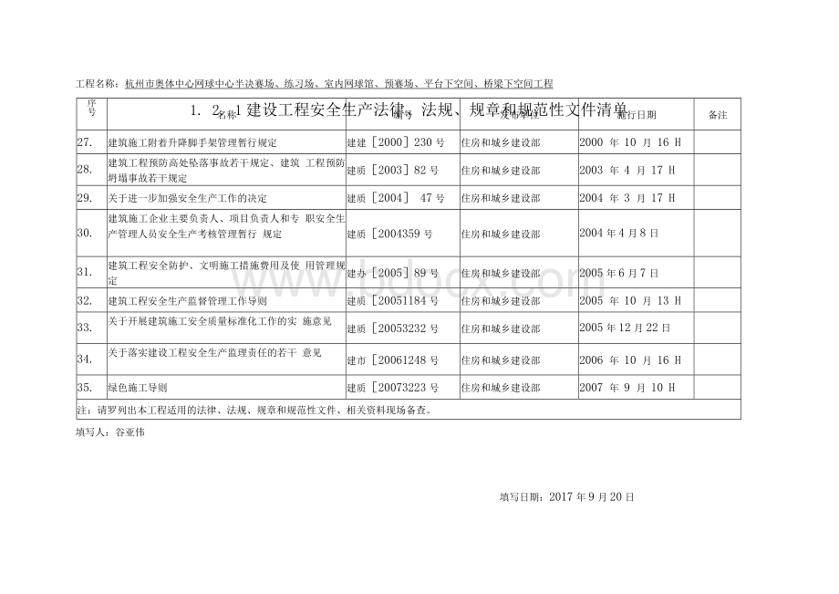 建设工程安全生产法律法规、标准规范清单Word格式.docx_第3页