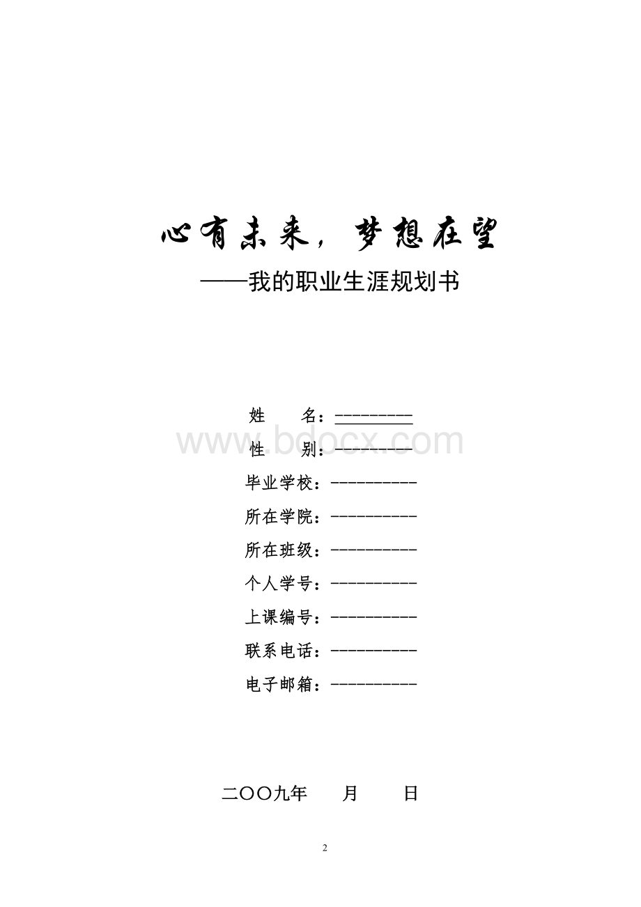 大学生职业生涯规划书写作要点.doc_第2页