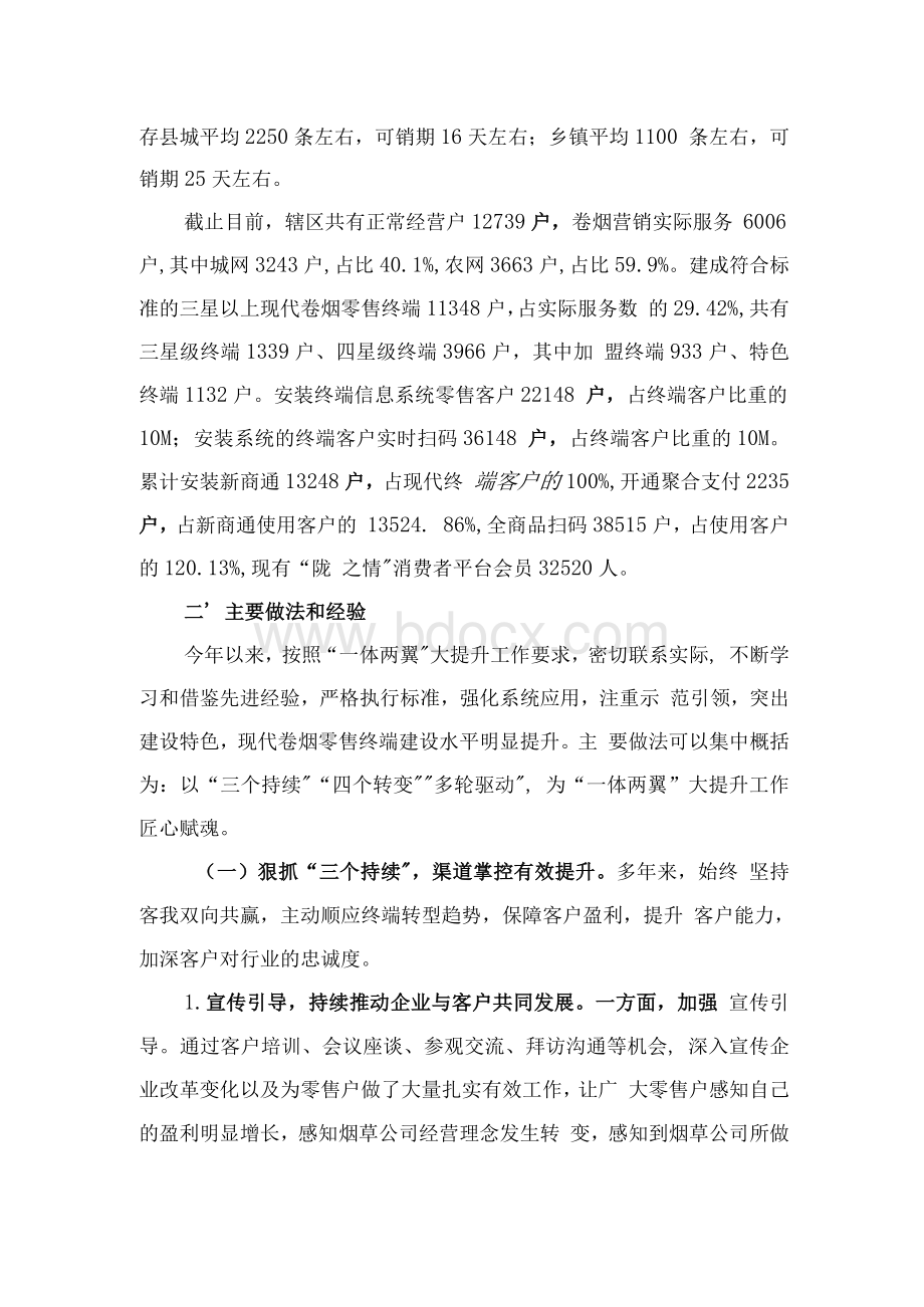 县级烟草公司现代卷烟零售终端总结交流材料Word文件下载.docx_第2页