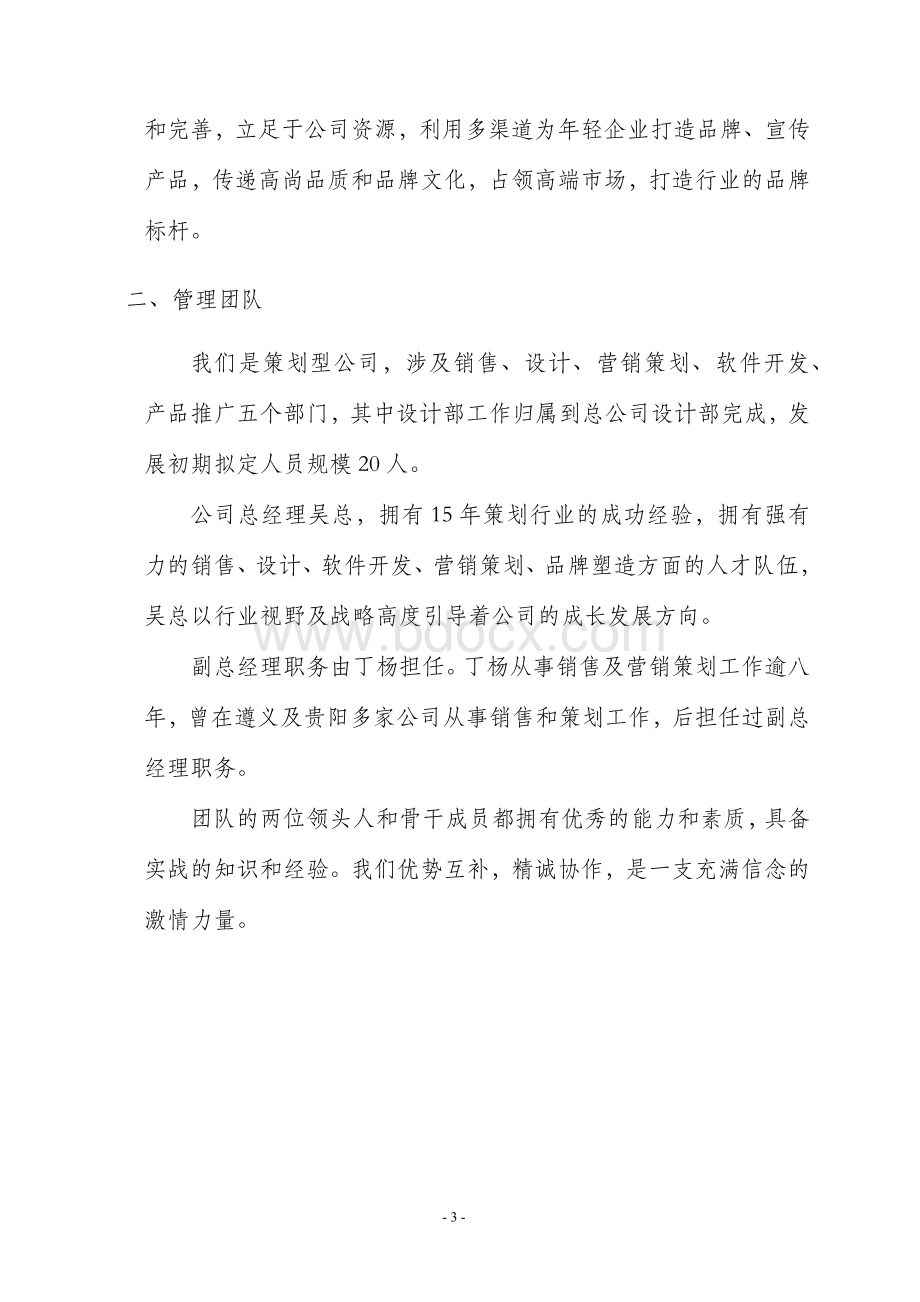 新公司运营计划书(完整资料).doc_第3页