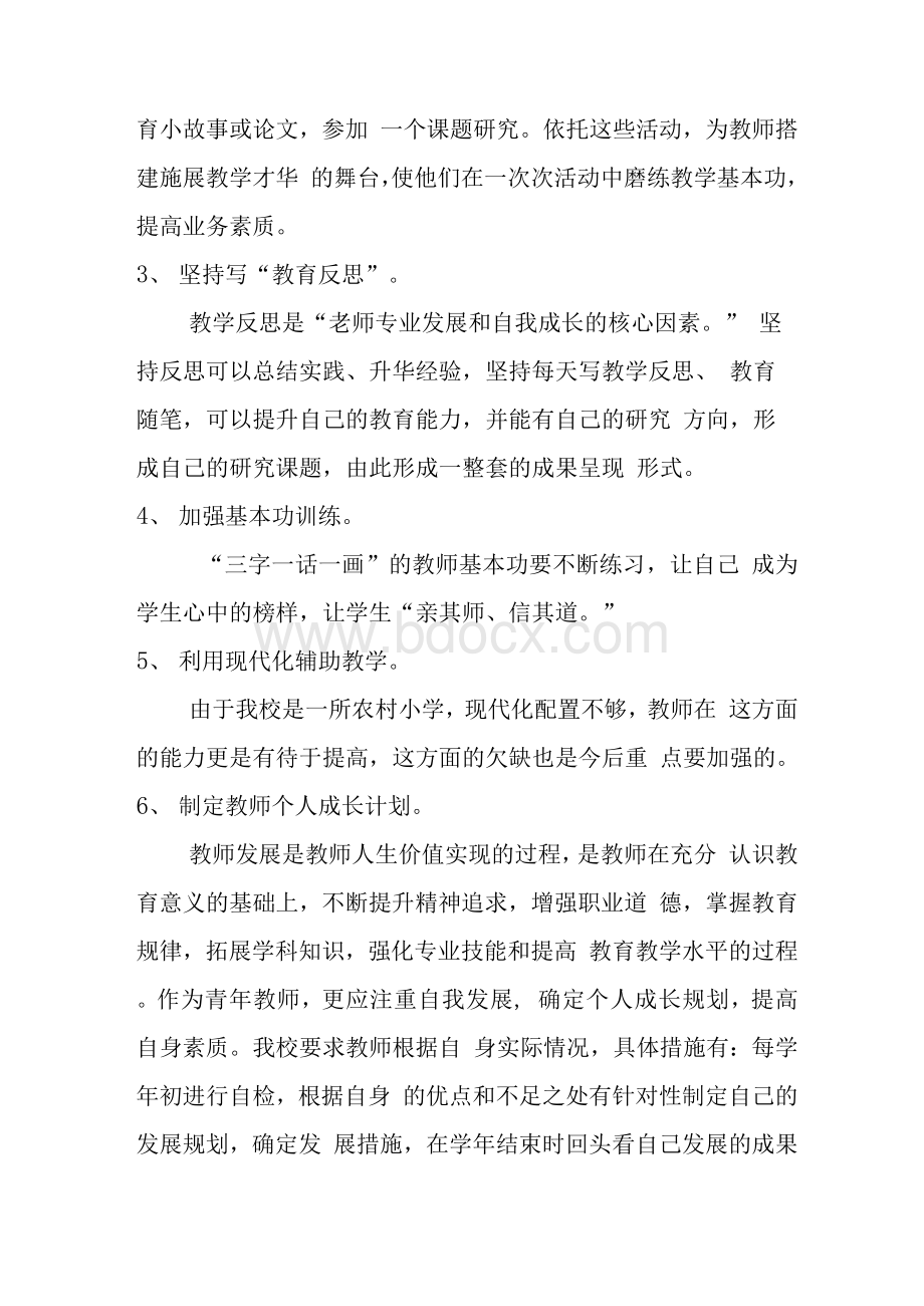 小学青年教师发展规划文档格式.docx_第3页