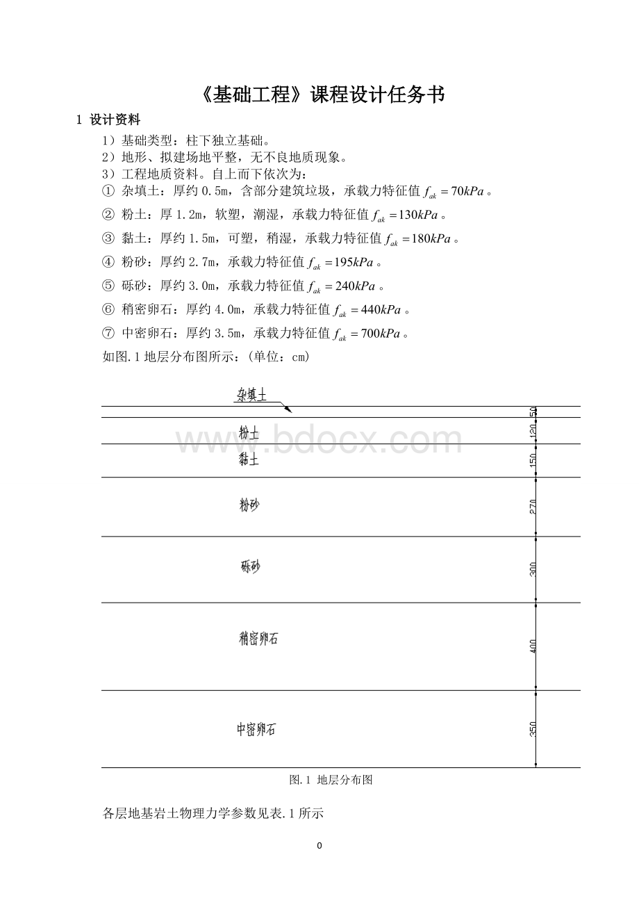 基础工程课程设计..doc_第1页