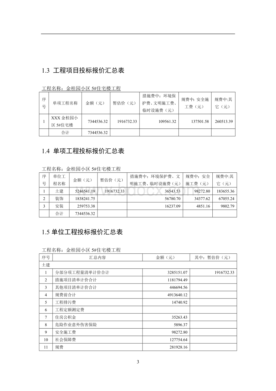 高层住宅楼剪力墙结构工程造价预算书Word格式文档下载.doc_第3页