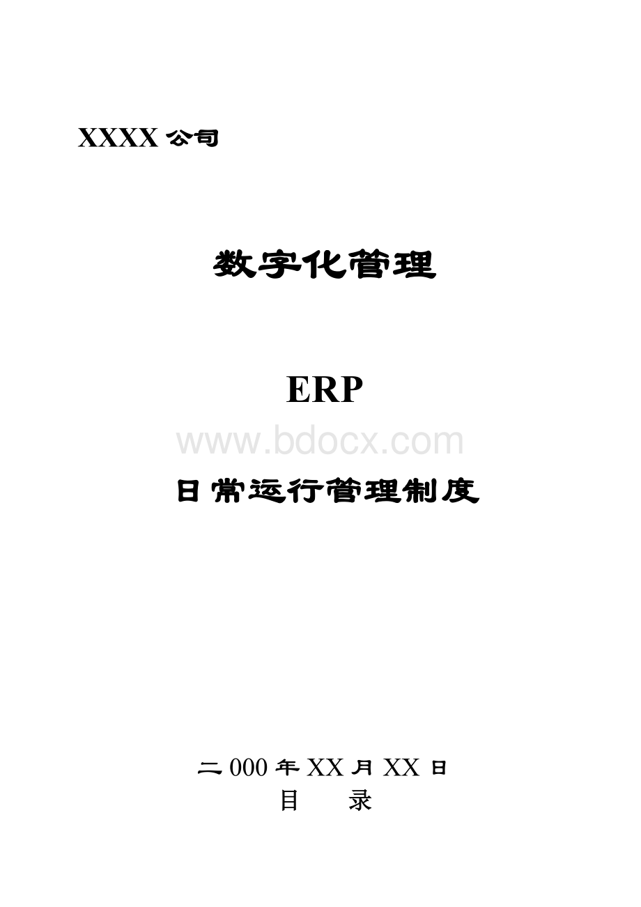 数字化管理制度汇编Word格式.doc