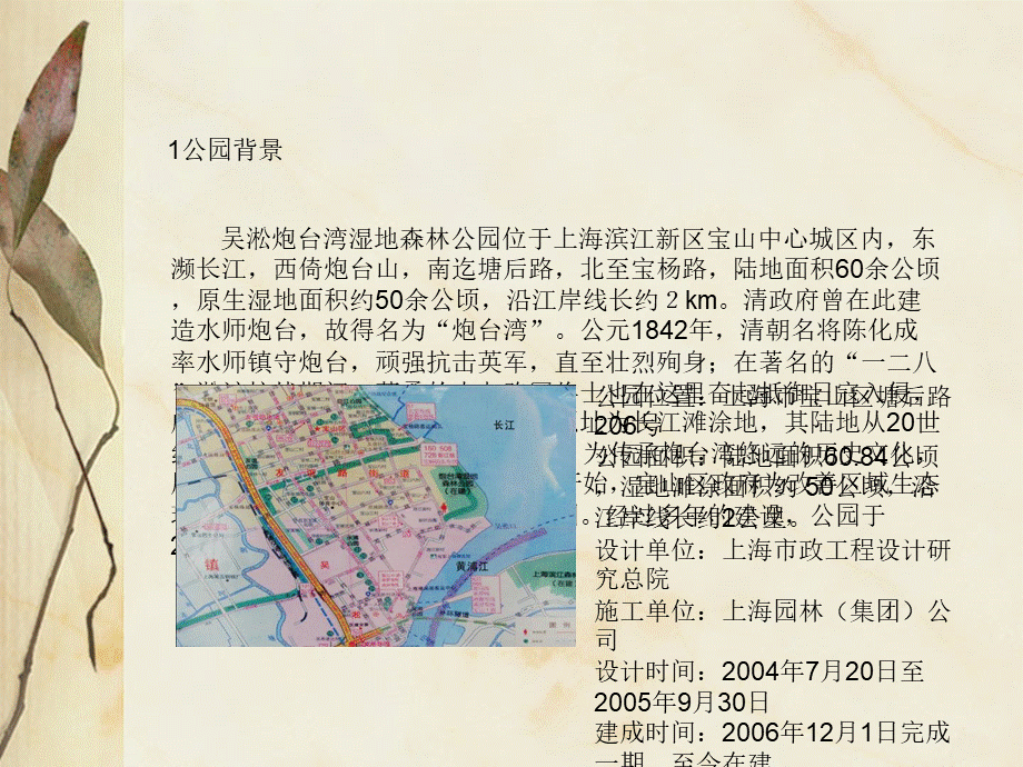 吴淞炮台湾湿地丛林公园[精品].ppt_第3页