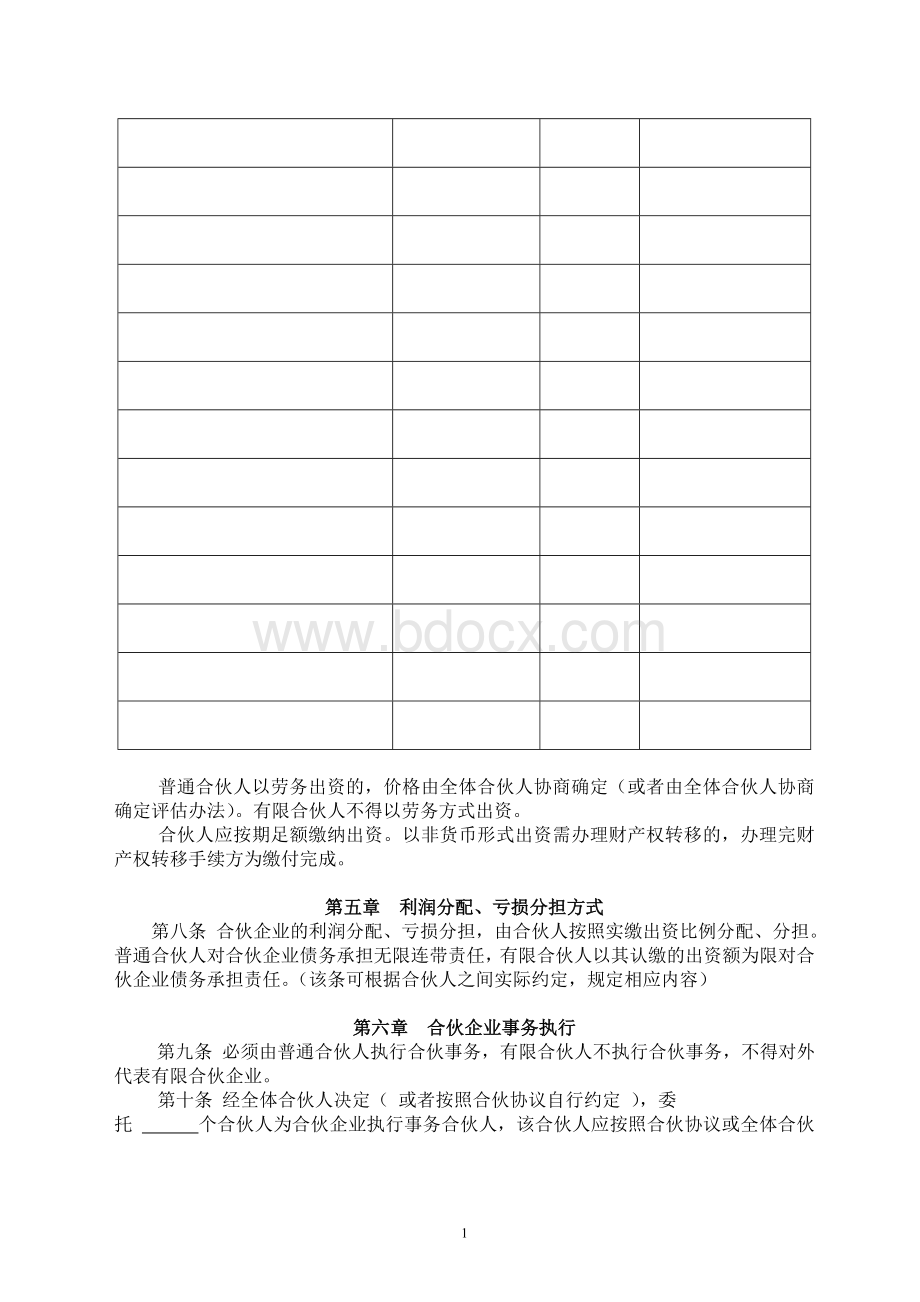 有限合伙企业协议工商注册版Word格式.doc_第2页