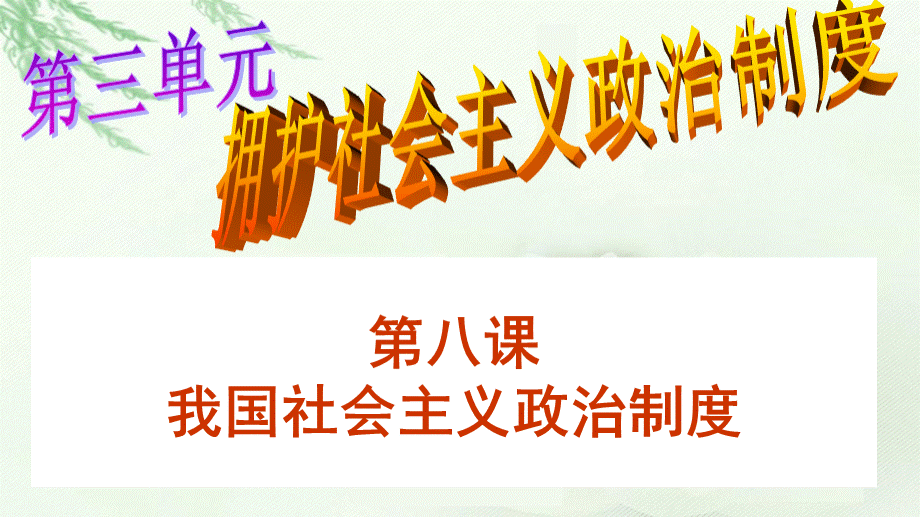 经济政治与社会-第7课-我国社会主义政治制度---公开课.ppt