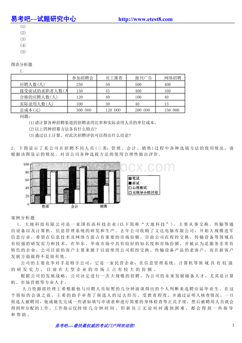 三级人力资源管理师考试《操作技能》模拟题4Word文档下载推荐.doc_第2页