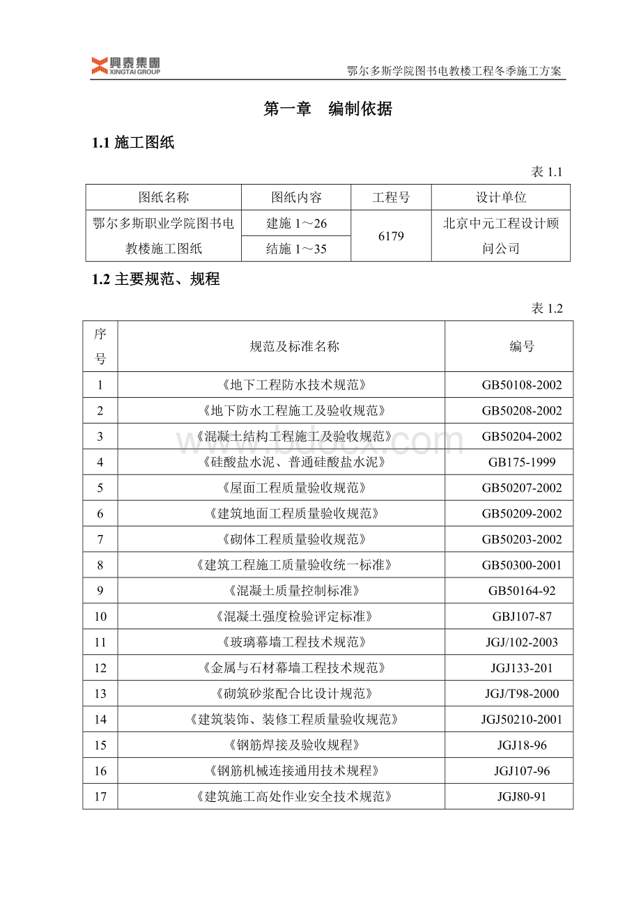 鄂尔多斯学院冬季施工方案Word格式.doc