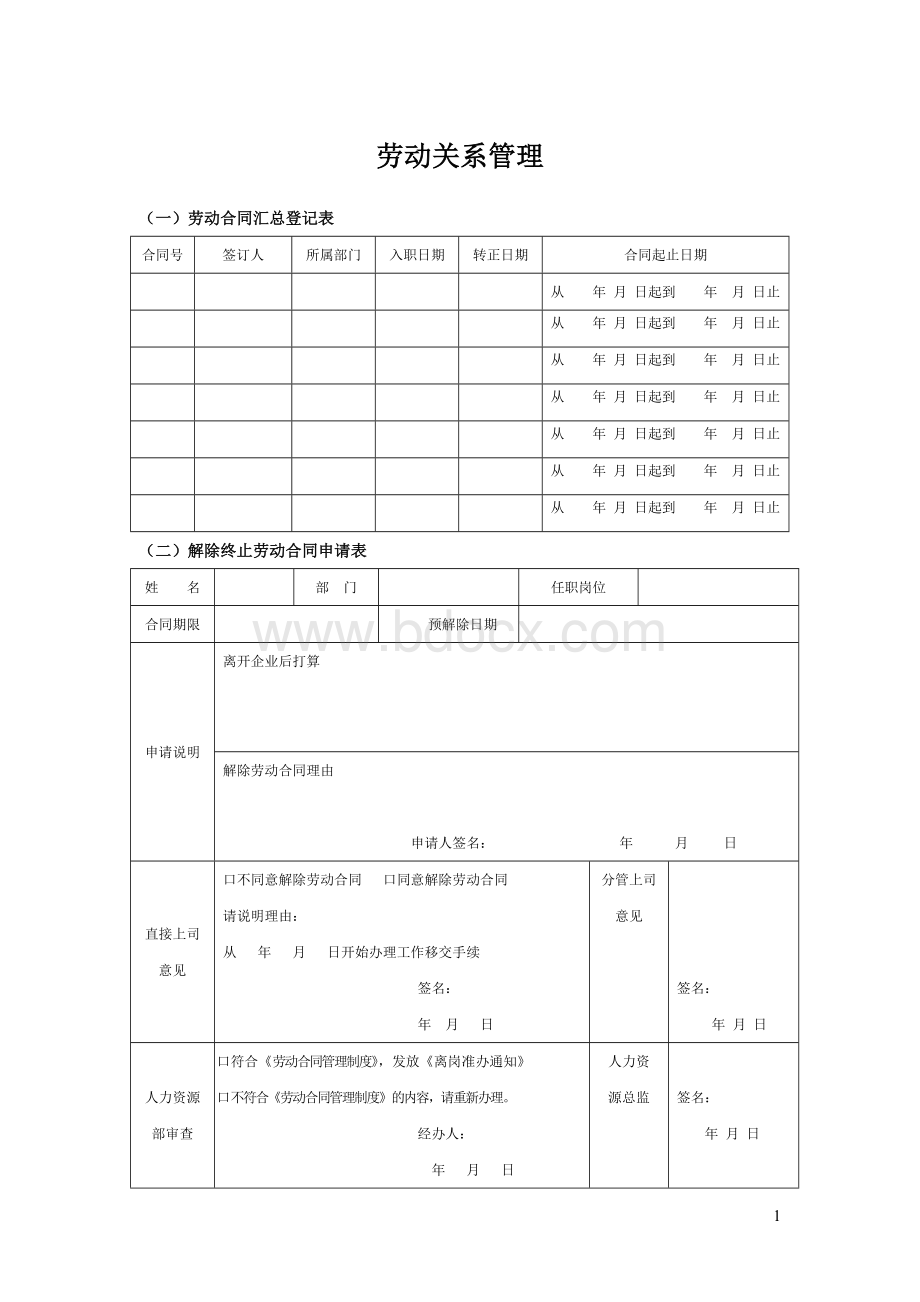 劳动关系管理全集Word文档下载推荐.docx_第1页