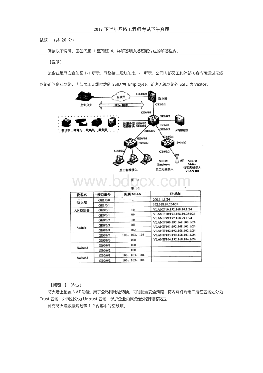 程师下半下午试题_精品文档_003Word文件下载.doc_第1页