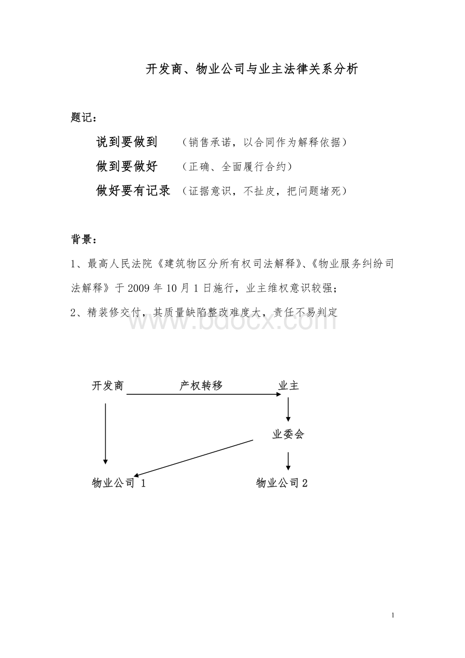 开发商物业公司与业主法律关系2文档格式.doc_第1页