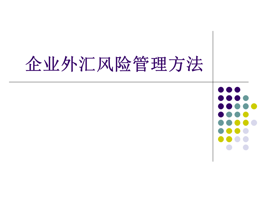 企业外汇风险管理的内部控制措施方法详解课件PPT资料.ppt_第1页