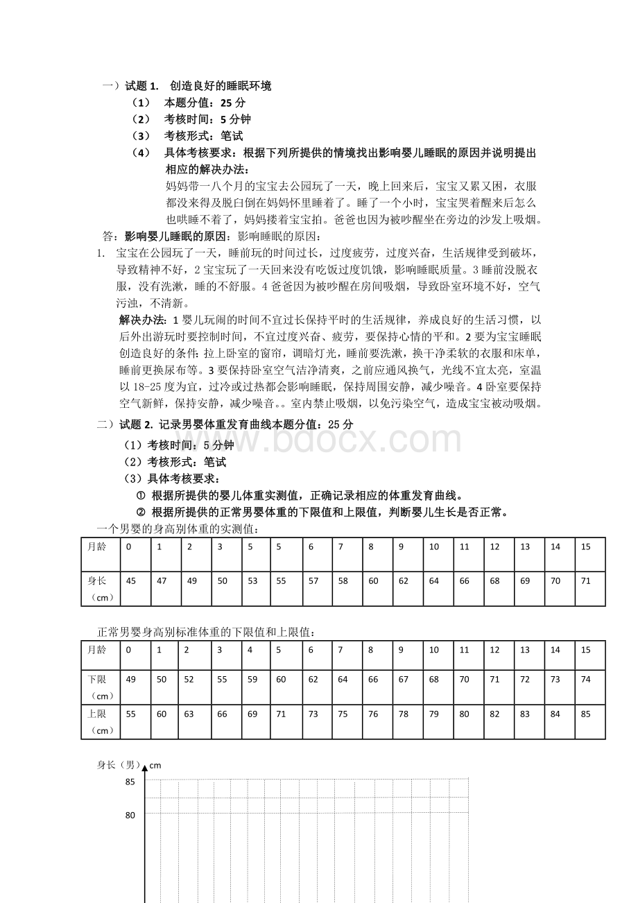 育婴师操作题考前复习.doc_第1页