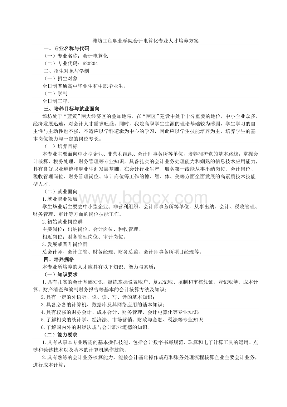 会计电算化专业人才培养方案hao.doc