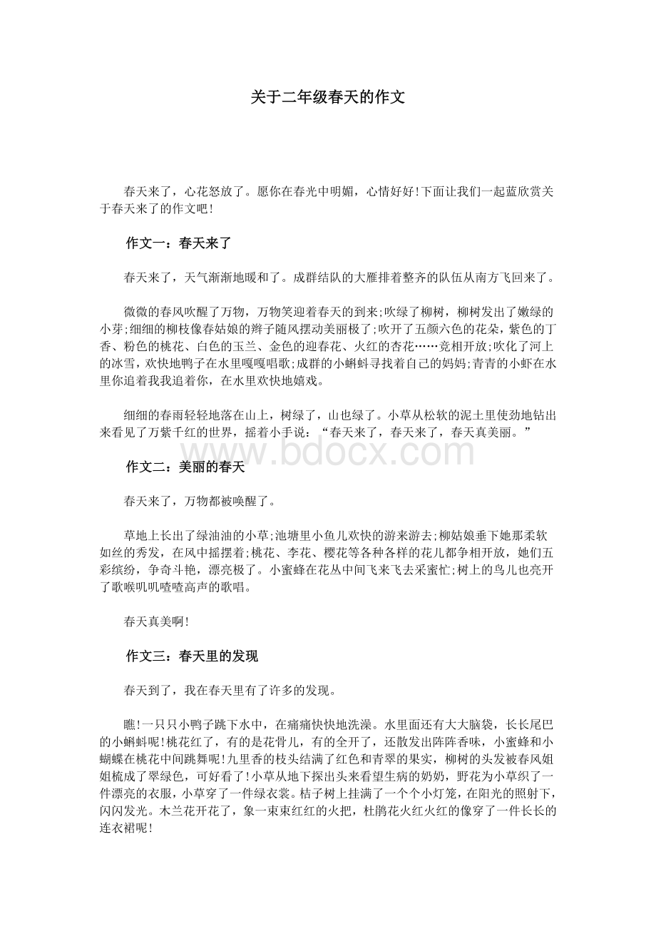 关于二级春天的作文_精品文档Word文档下载推荐.doc_第1页