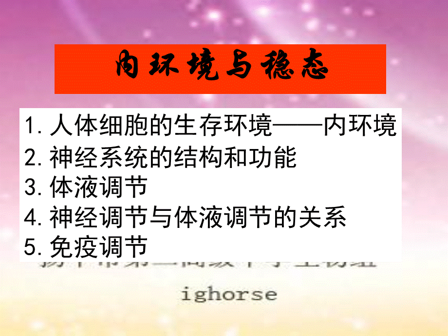 内环境与稳态专题课件.ppt