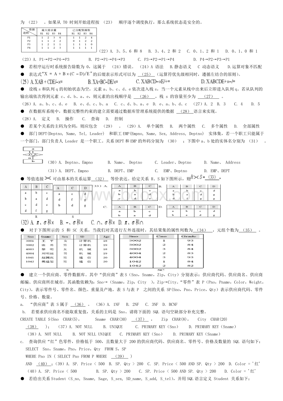 07下半软靠数据库工程师_精品文档Word下载.doc_第2页