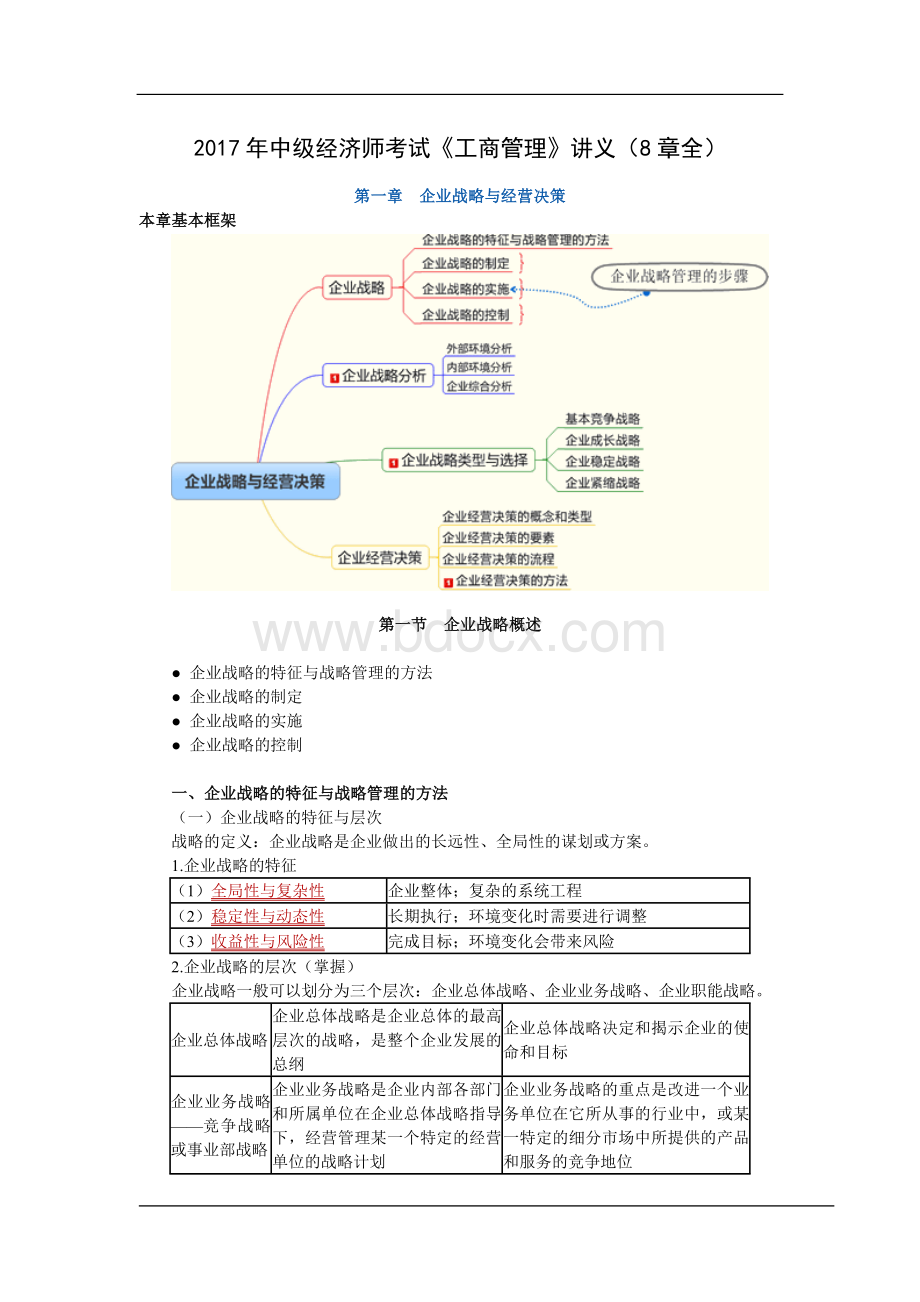 中级经济师考试《工商管理》讲义8章全.doc