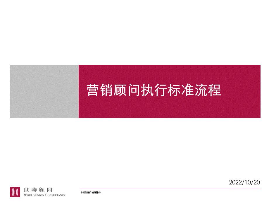 世联营销顾问执行的标准流程.ppt_第1页