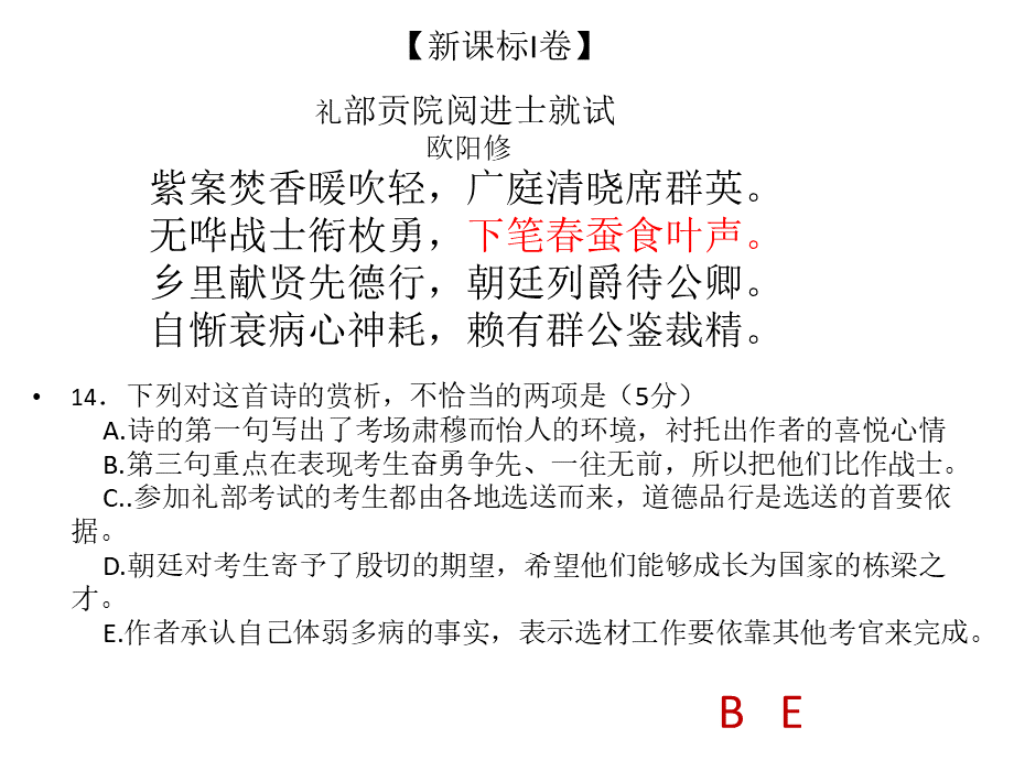 高考诗歌鉴赏真题汇编PPT文件格式下载.pptx_第2页