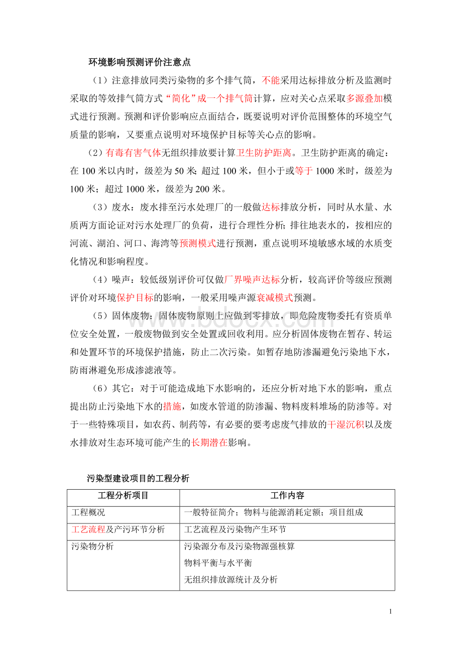 环评师考试案例分析答题要点精华经典总结Word文档格式.doc