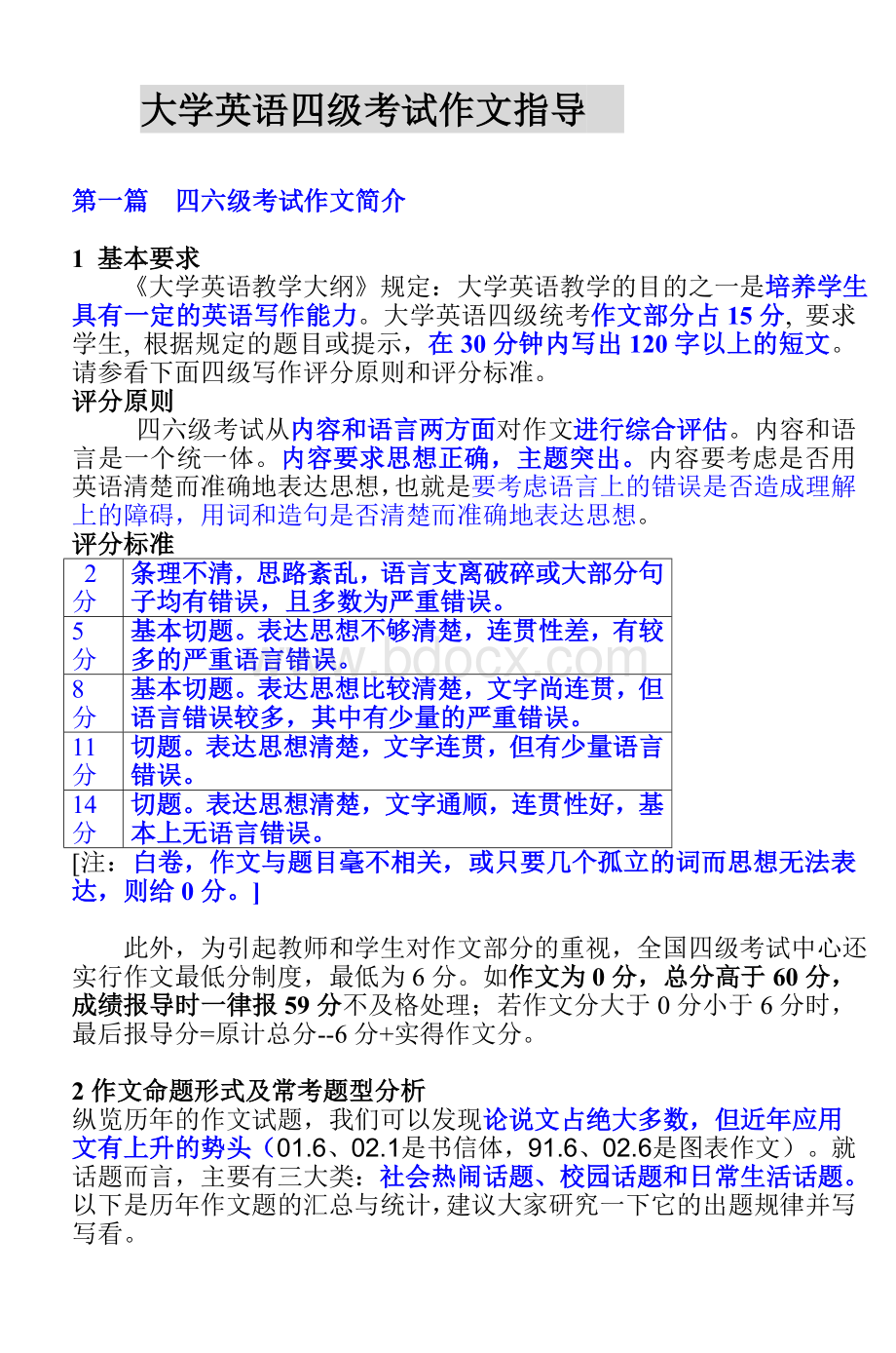 大学英语四级考试作文指导_精品文档Word格式文档下载.doc_第1页