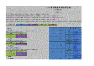 Excel常用函数典型应用示例表格推荐下载.xlsx