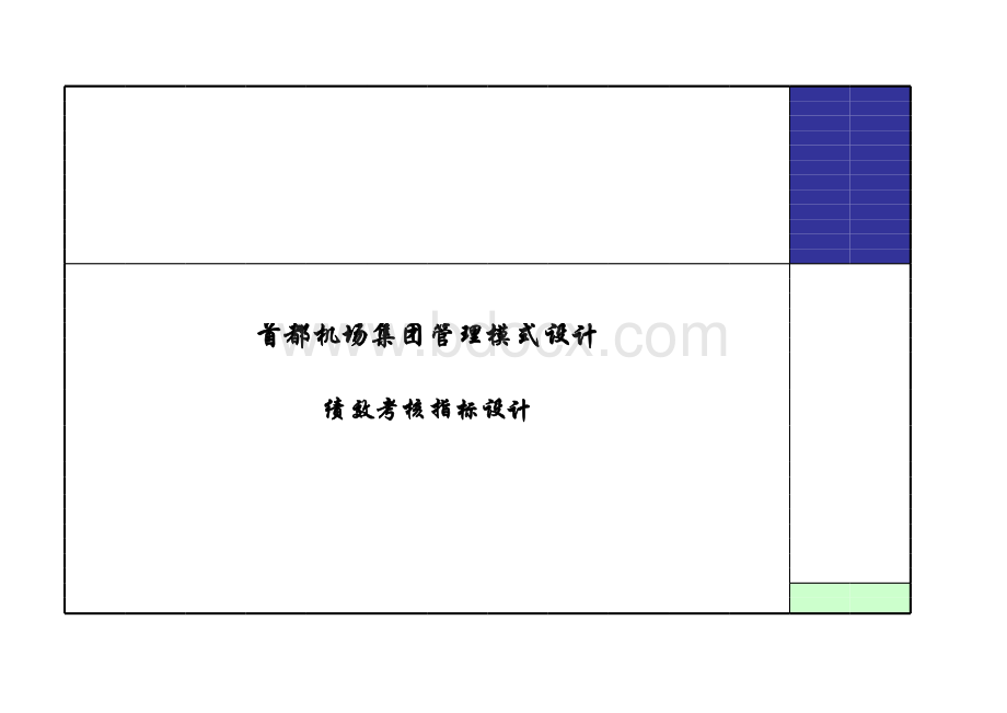 毕博-首都机场集团绩效考核指标设计全案.xls