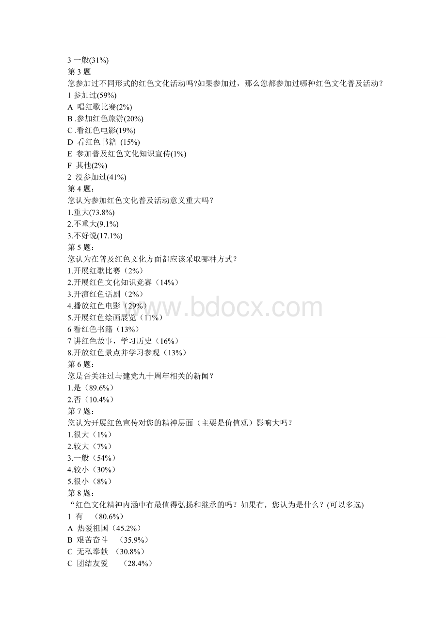 大众对红色文化了解情况的调研报告Word格式文档下载.docx_第2页