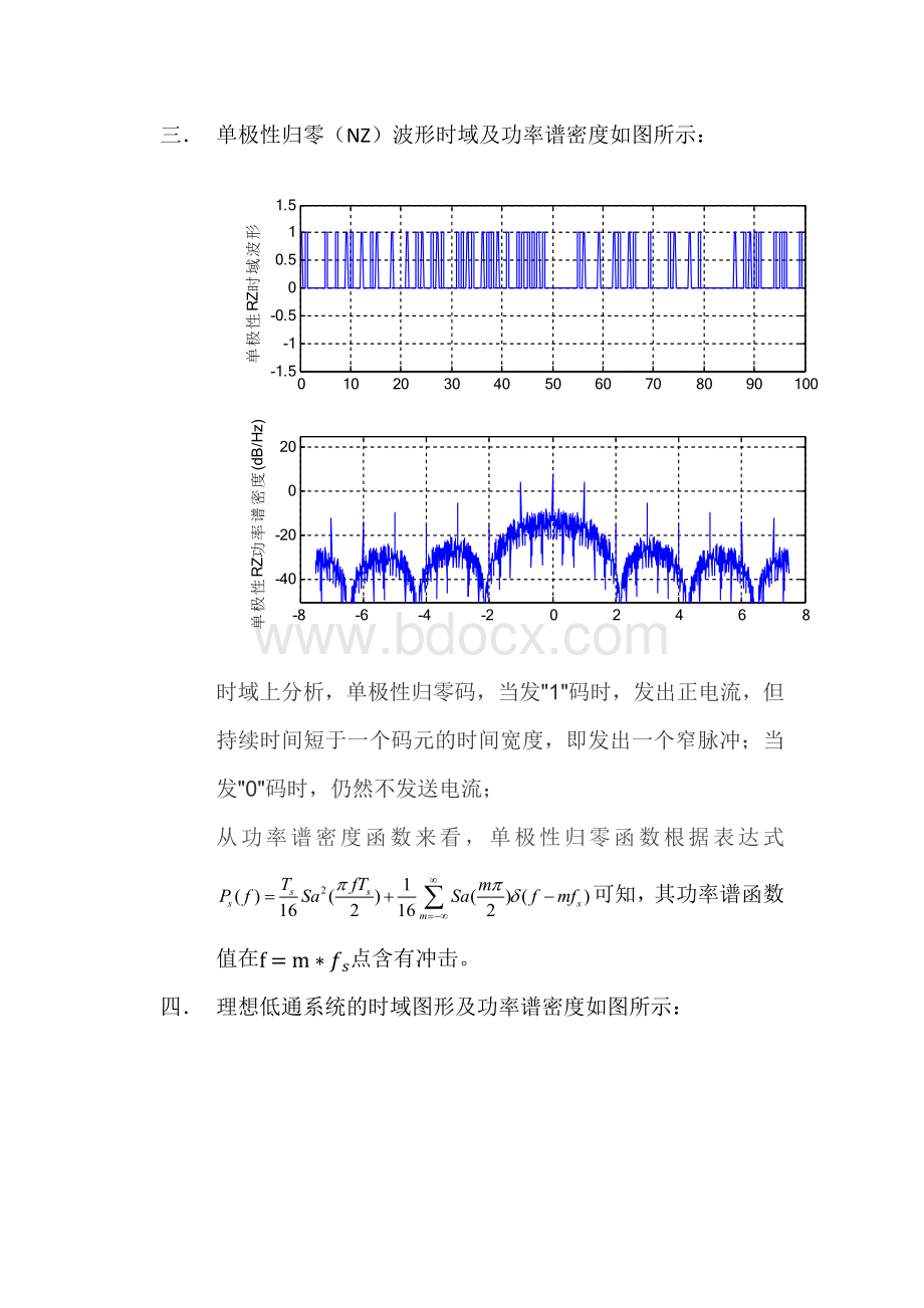 数字基带信号及其功率谱密度函数仿真实验_精品文档Word格式.docx_第3页