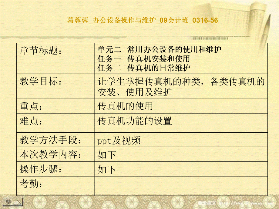 传真机使用及维护.ppt