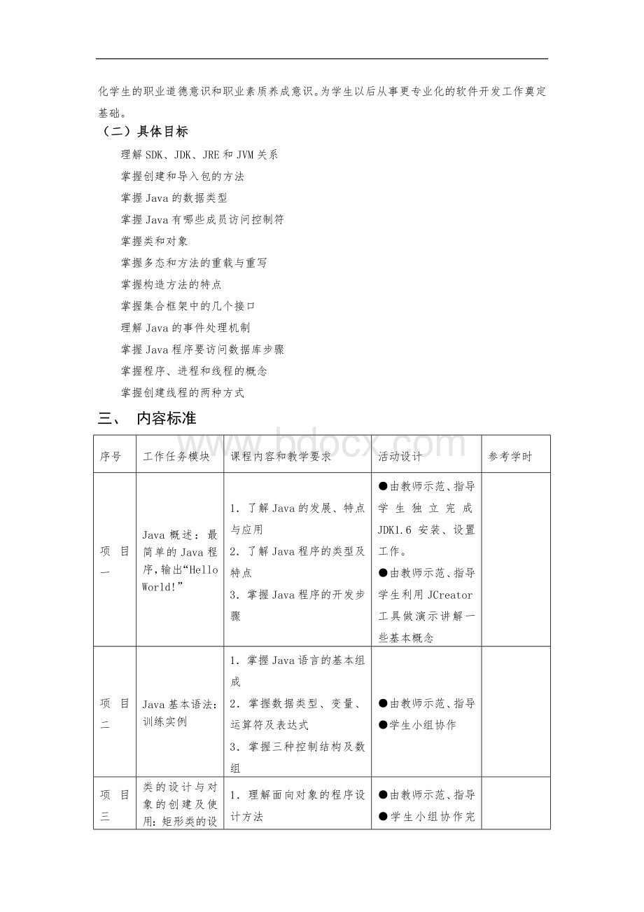 JAVA课程标准.doc_第2页