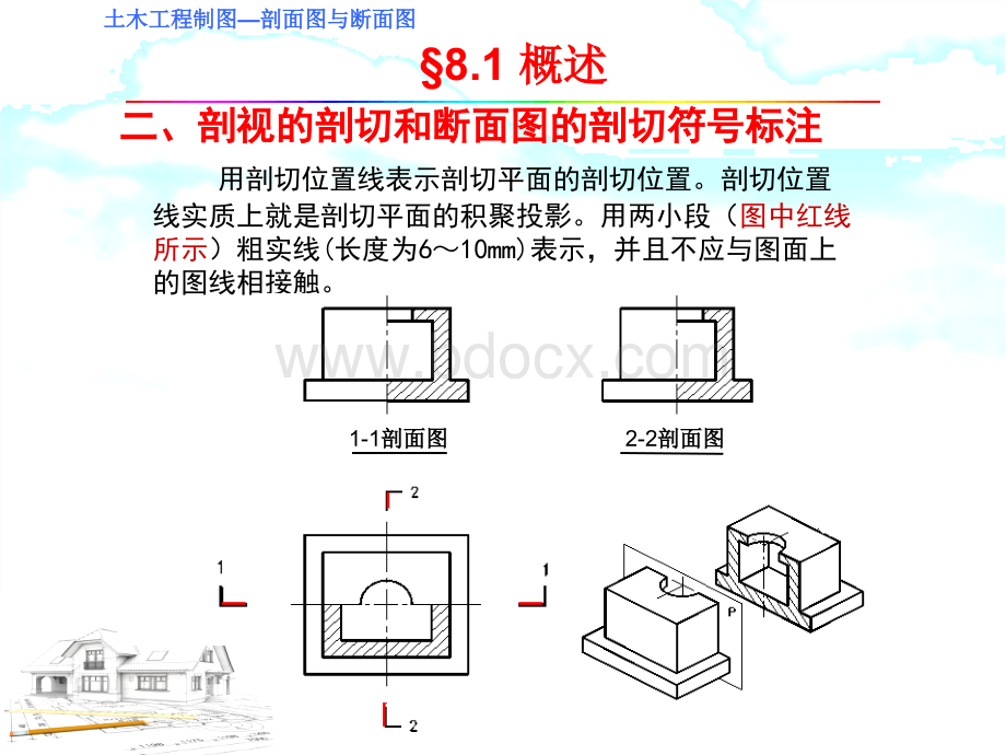 土木工程制图剖面图与断面图PPT文档格式.ppt_第3页