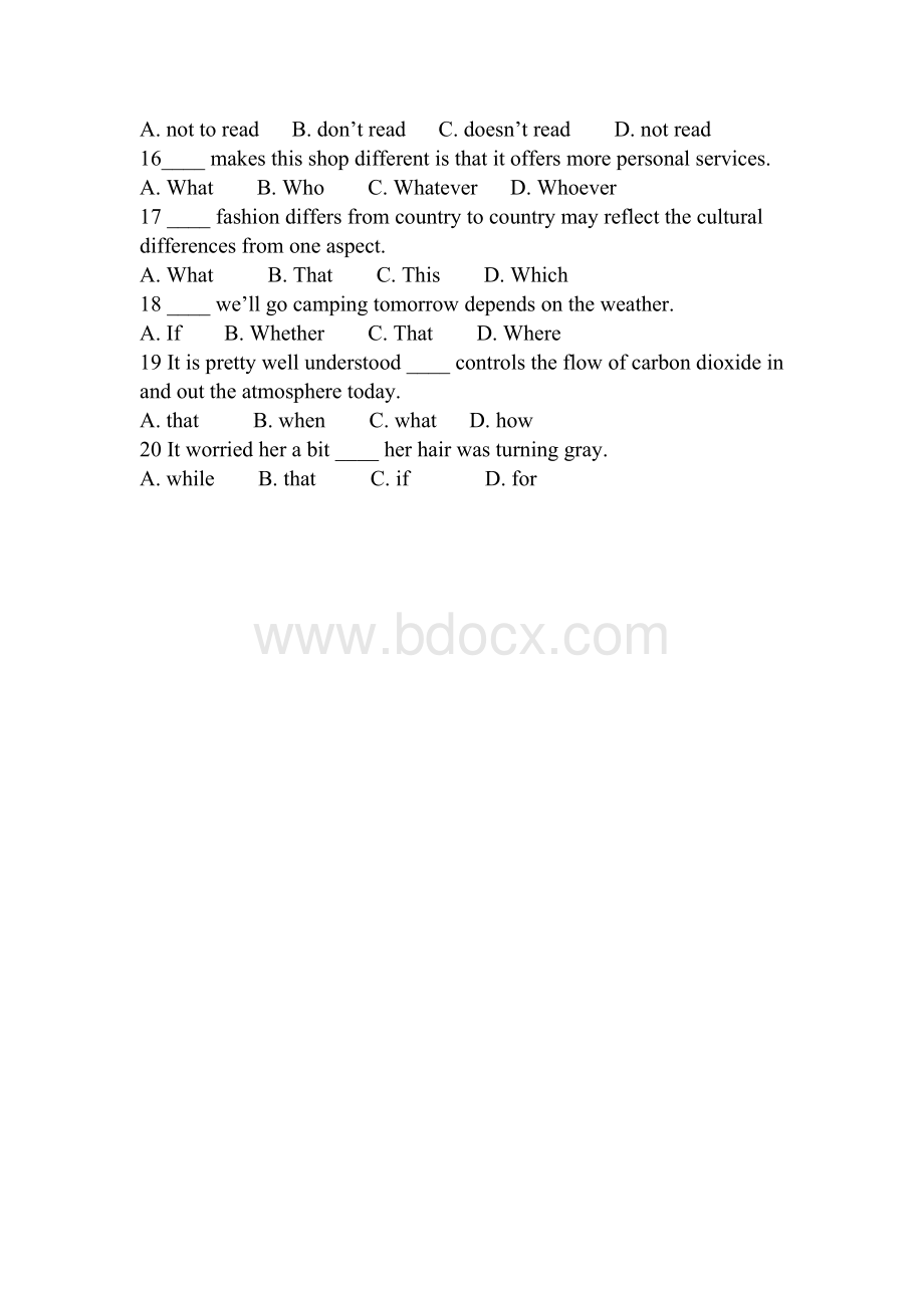 基础英语语法练习题_精品文档Word格式文档下载.doc_第2页