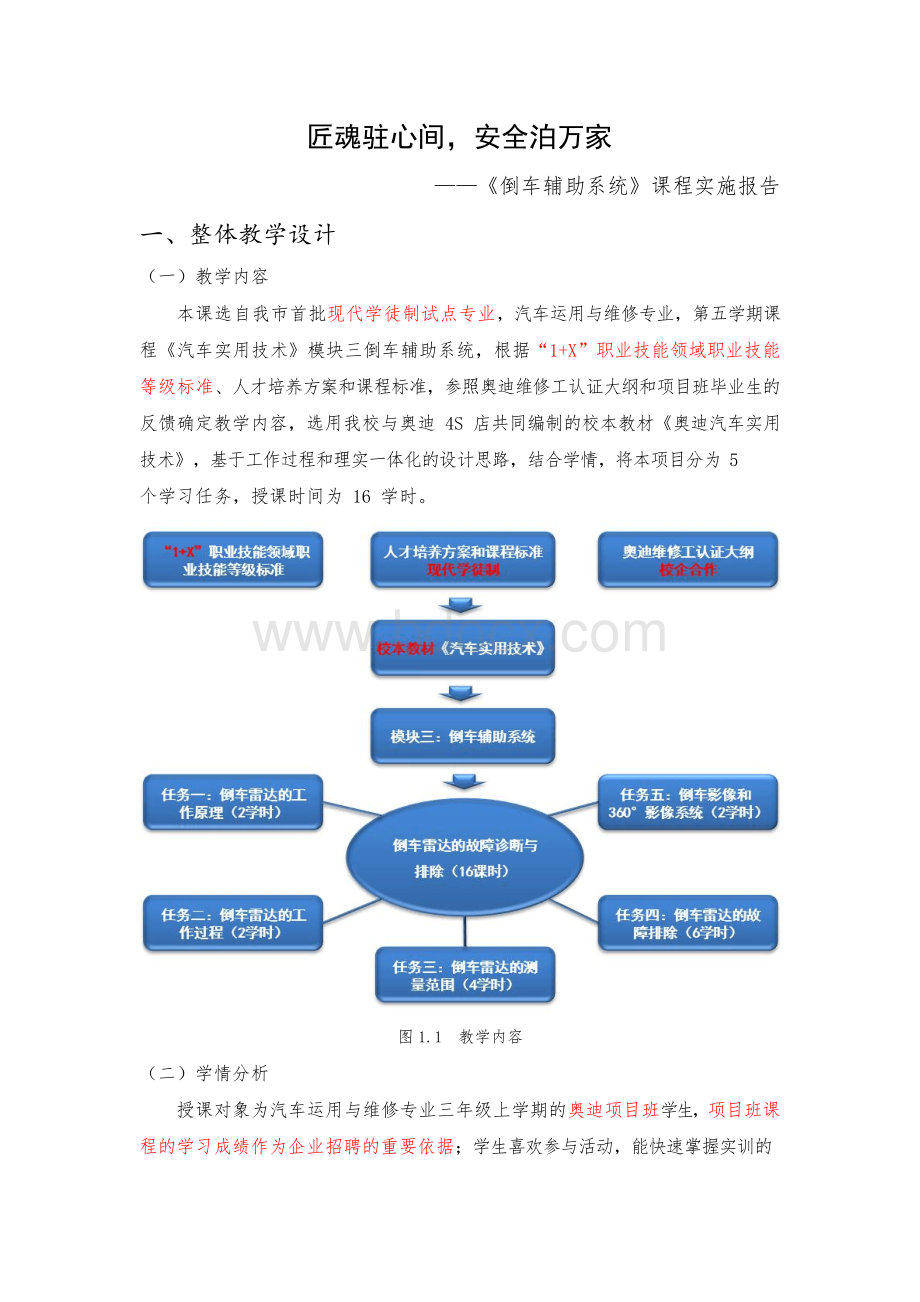 专业课程二组-国赛二等奖作品-教学实施报告-教学能力比赛.docx_第1页