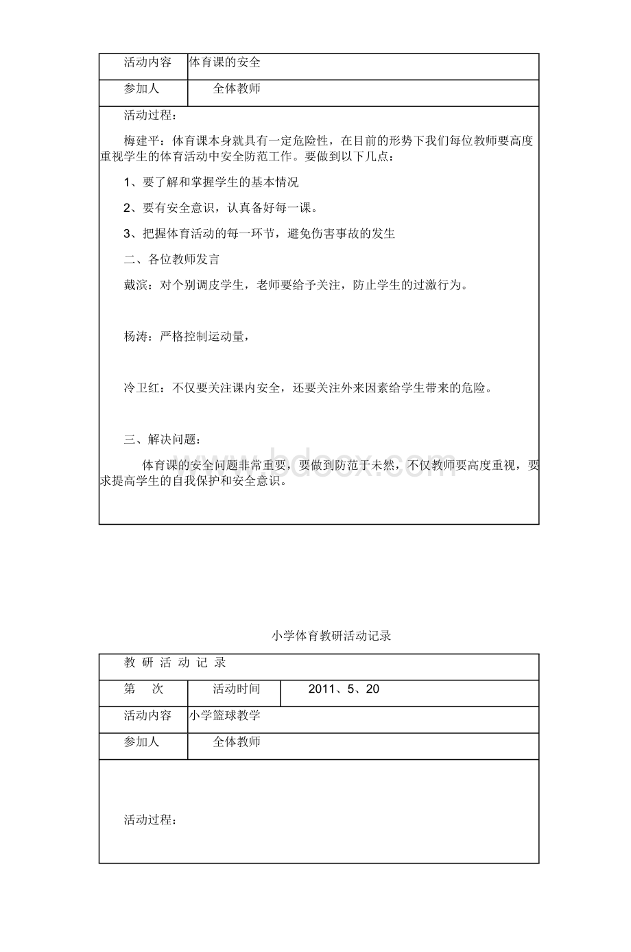 小学体育教研活动记录_精品文档文档格式.doc_第2页