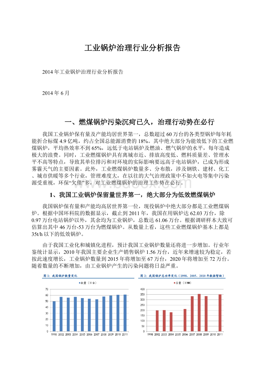 工业锅炉治理行业分析报告.docx