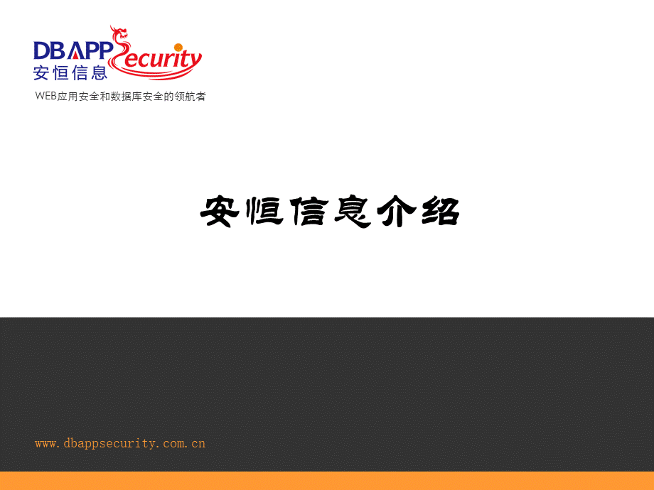 安恒公司简介产品线介绍.ppt_第1页