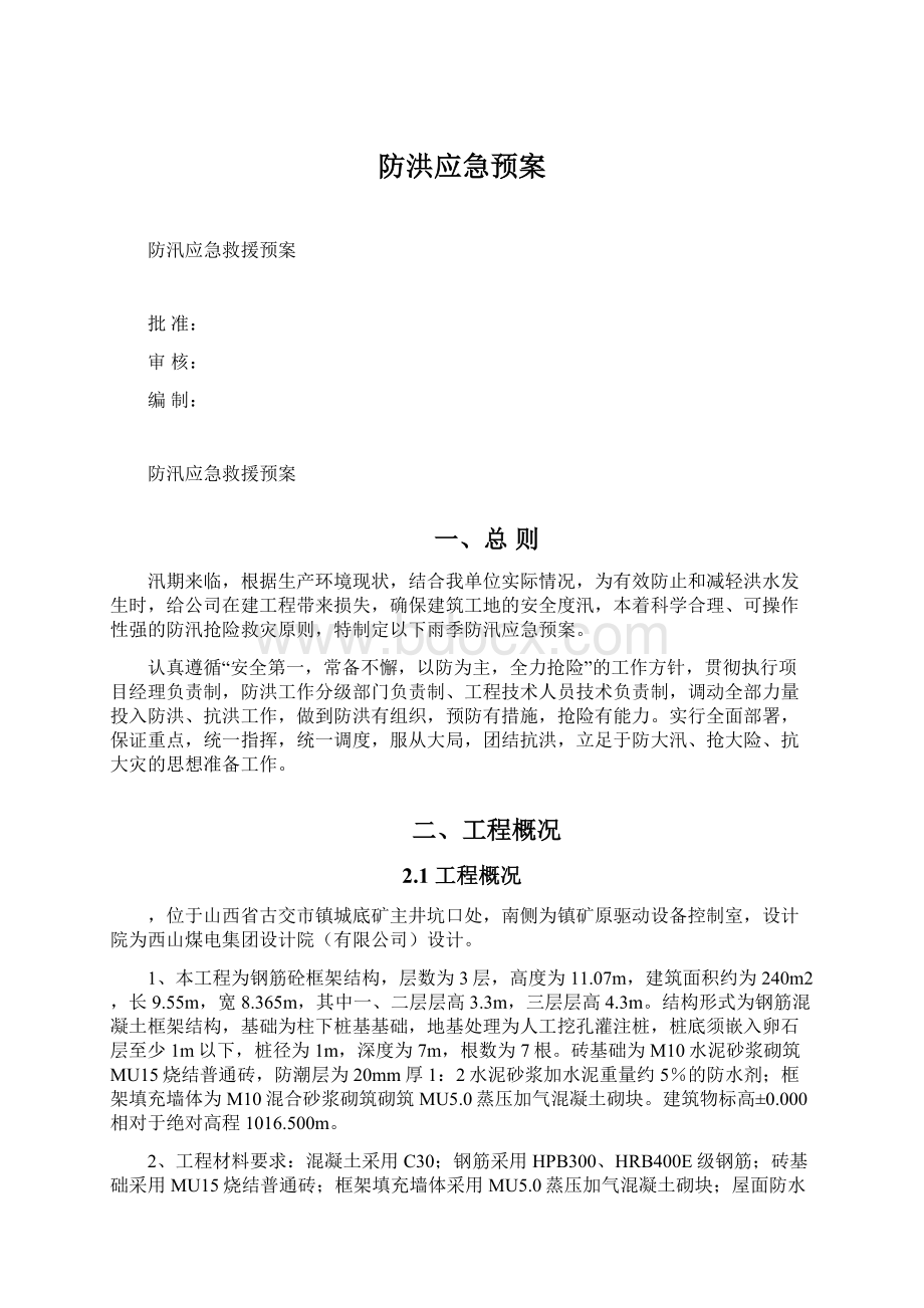 防洪应急预案.docx_第1页