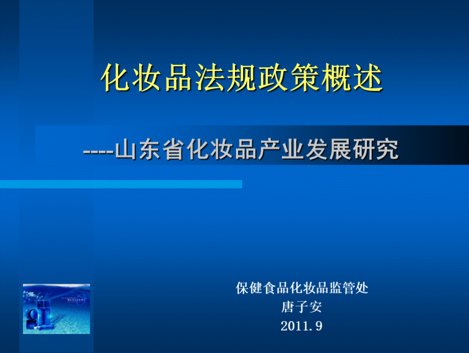 化妆品法规战略概述PPT资料.ppt