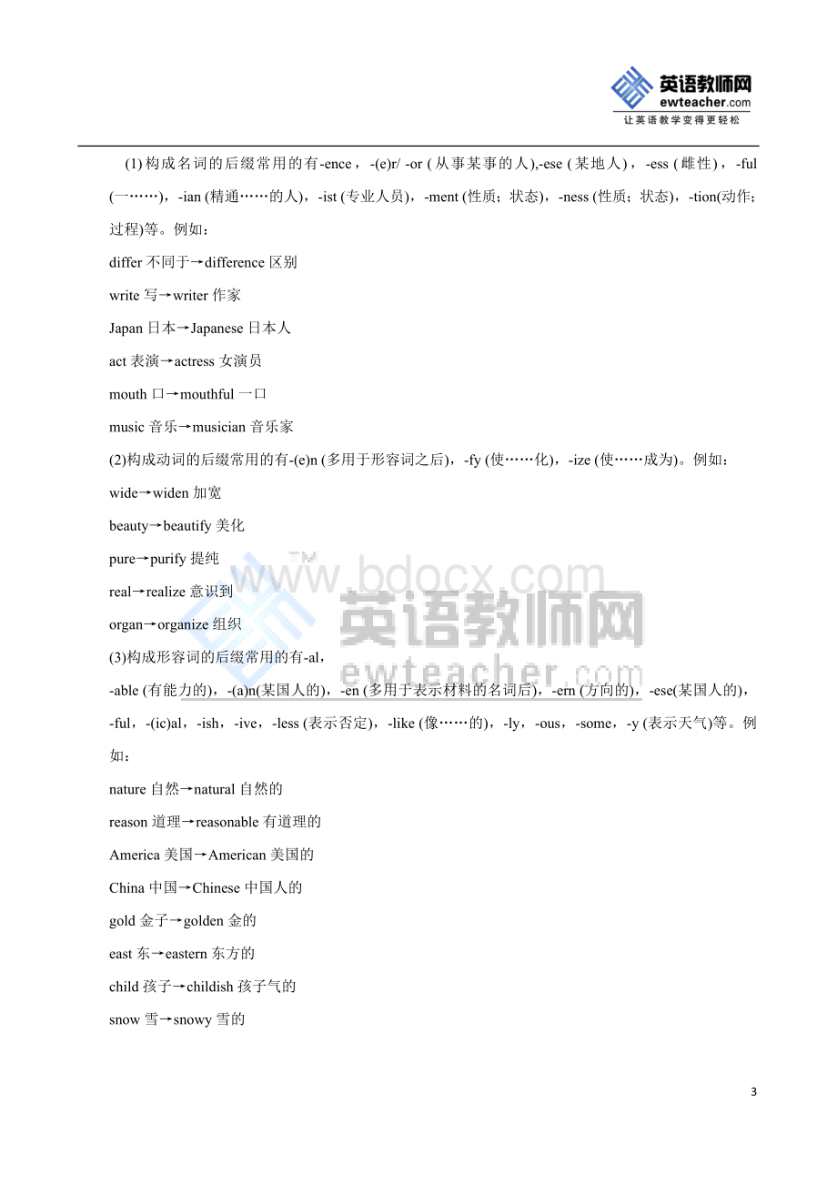 高中英语构词法讲解与练习_精品文档Word文件下载.doc_第3页